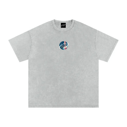 Nocturne Heat - Snow Washed Oversized Cotton T-Shirt