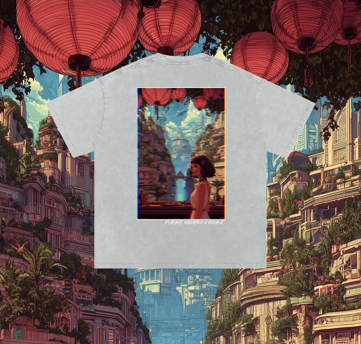 Future Memory - Snow Washed Oversized Cotton T-Shirt