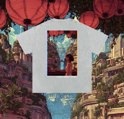 Future Memory - Snow Washed Oversized Cotton T-Shirt